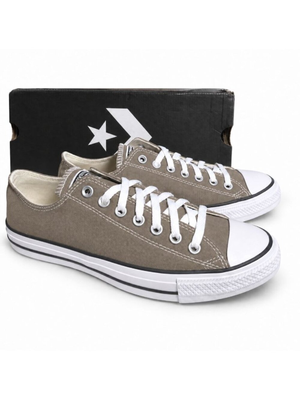 Converse Chuck Taylor All Star OX Classic Taupe Mens 9 Womens 11 A08631F